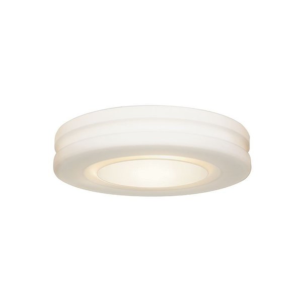 Access Lighting Altum, LED Flush Mount, White Finish, Opal Glass 50186LEDDLP-WH/OPL